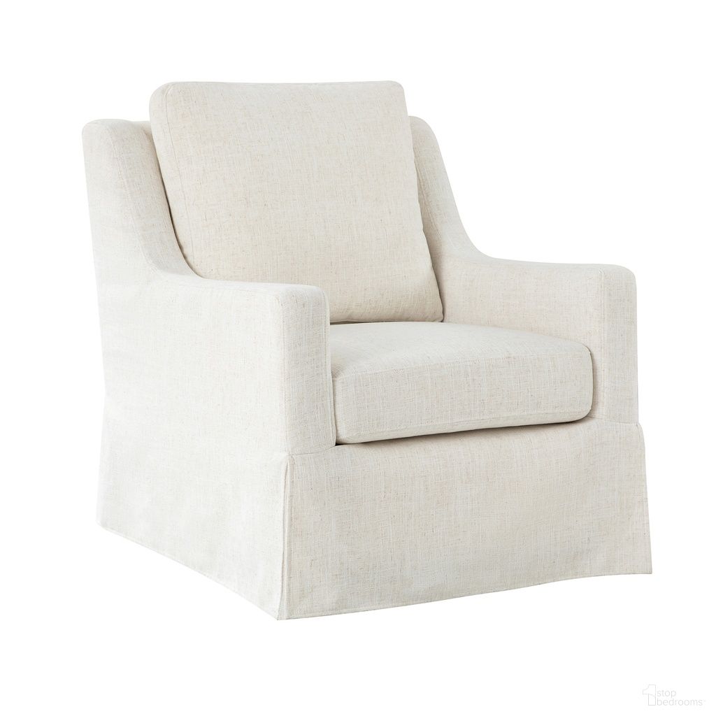 Stan Swivel Chair In Ivory
