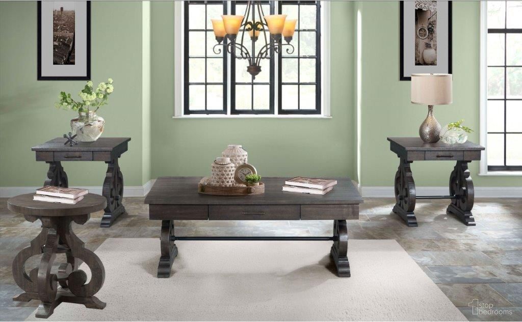 The appearance of Stanford Smokey Walnut Occasional Table Set designed by Picket House in the traditional interior design. This brown piece of furniture  was selected by 1StopBedrooms from Stanford Collection to add a touch of cosiness and style into your home. Sku: TST100CT;TST100ST. Material: Wood.