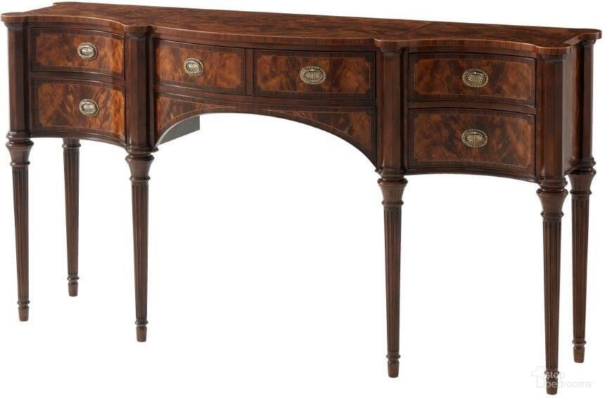 The appearance of Stanhope Row Sideboard designed by Theodore Alexander in the traditional interior design. This  piece of furniture  was selected by 1StopBedrooms from The English Cabinet Maker Collection to add a touch of cosiness and style into your home. Sku: 5305-214. Material: Wood.