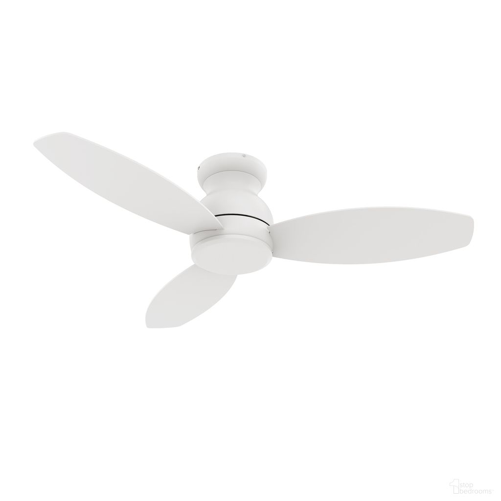 Stanley 48 Inch 3-Blade Ceiling Fan with Remote In White