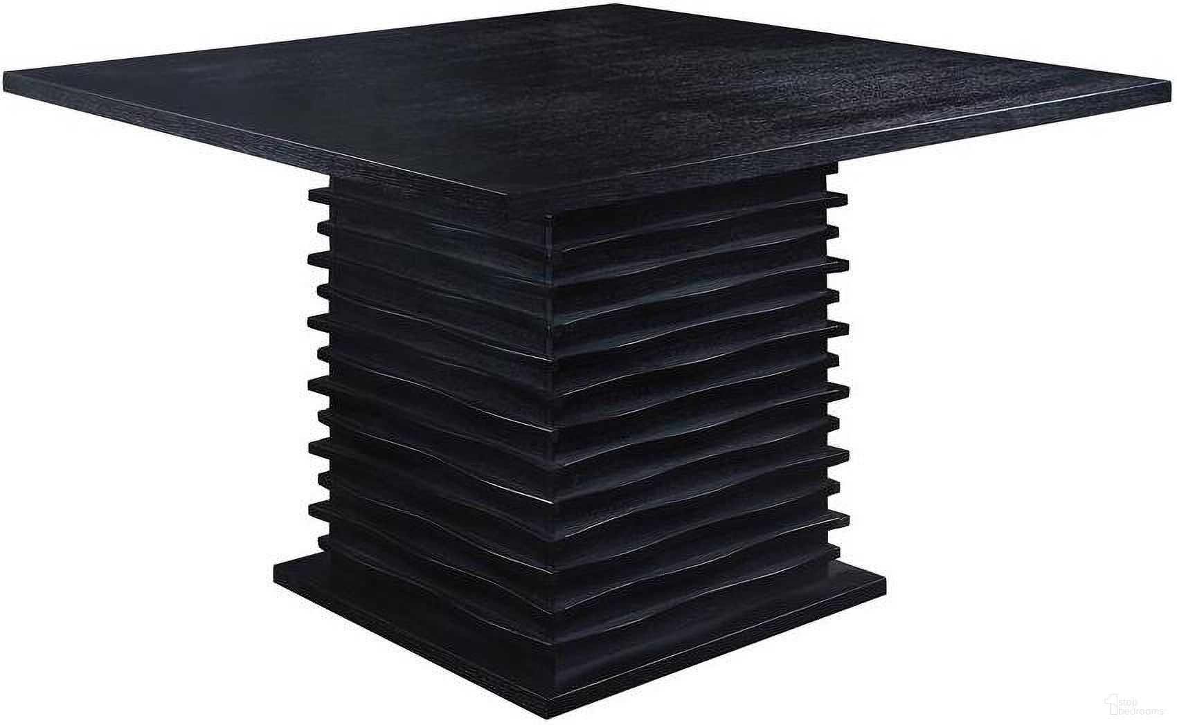 The appearance of Stanton Square Counter Table Black designed by Coaster in the modern / contemporary interior design. This black piece of furniture was selected by 1StopBedrooms from Stanton Collection to add a touch of cosiness and style into your home. Sku: 102068. Table Base Style: Pedestal. Table Top Shape: Square. Material: Wood.
