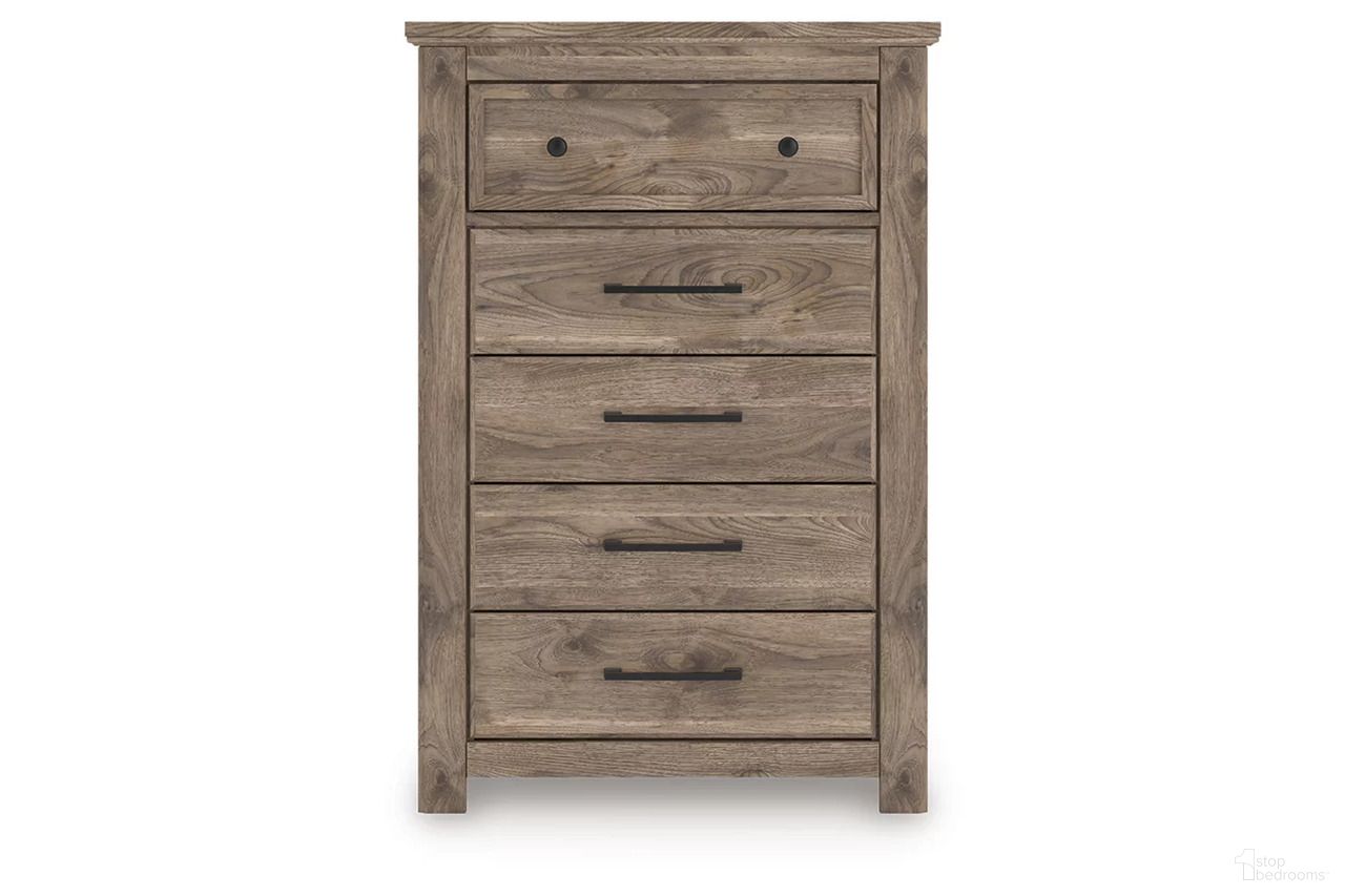 The appearance of Stanziford Chest of Drawers In Brown designed by Signature Design by Ashley in the transitional interior design. This brown piece of furniture was selected by 1StopBedrooms from Stanziford Collection to add a touch of cosiness and style into your home. Sku: NCB2260-46. Material: Wood.