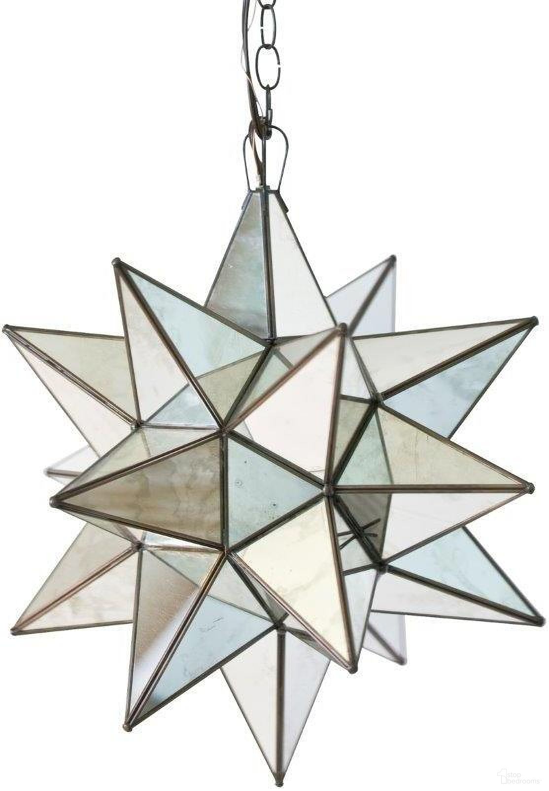 Star Antique Mirror Small Chandelier