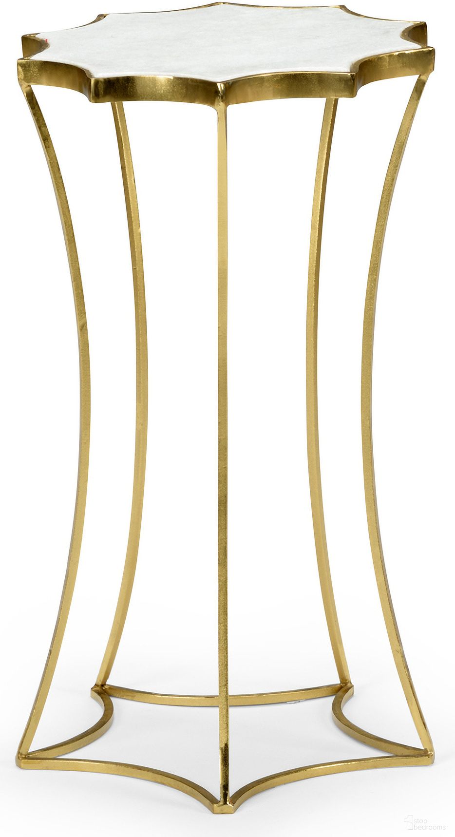 The appearance of Star Table In Gold designed by Wildwood in the modern / contemporary interior design. This gold piece of furniture  was selected by 1StopBedrooms from Wildwood Collection to add a touch of cosiness and style into your home. Sku: 490050. Material: Iron.