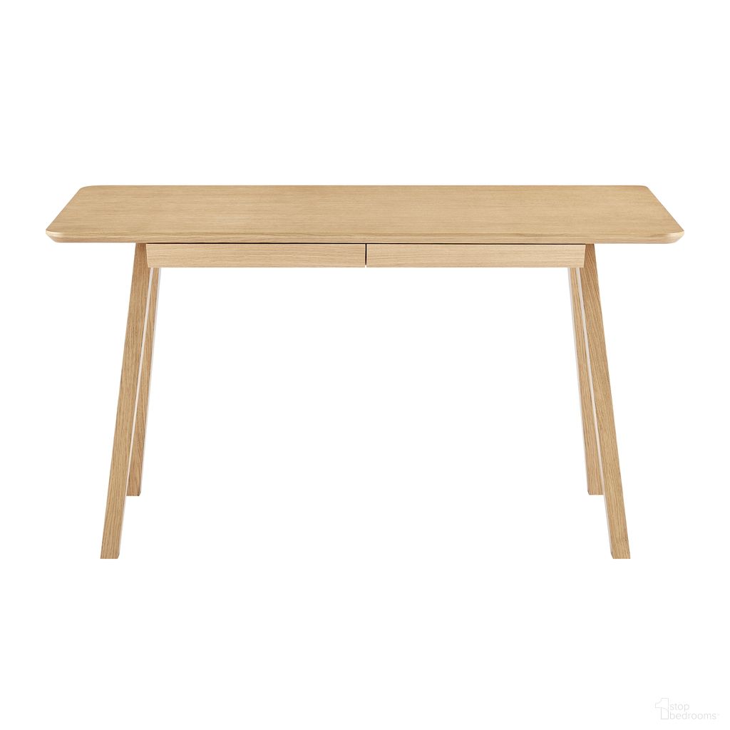 The appearance of Stark 55 Inch Desk In Oak designed by Euro Style in the modern / contemporary interior design. This oak piece of furniture was selected by 1StopBedrooms from Stark Collection to add a touch of cosiness and style into your home. Sku: 91820-OAK. Material: MDF.
