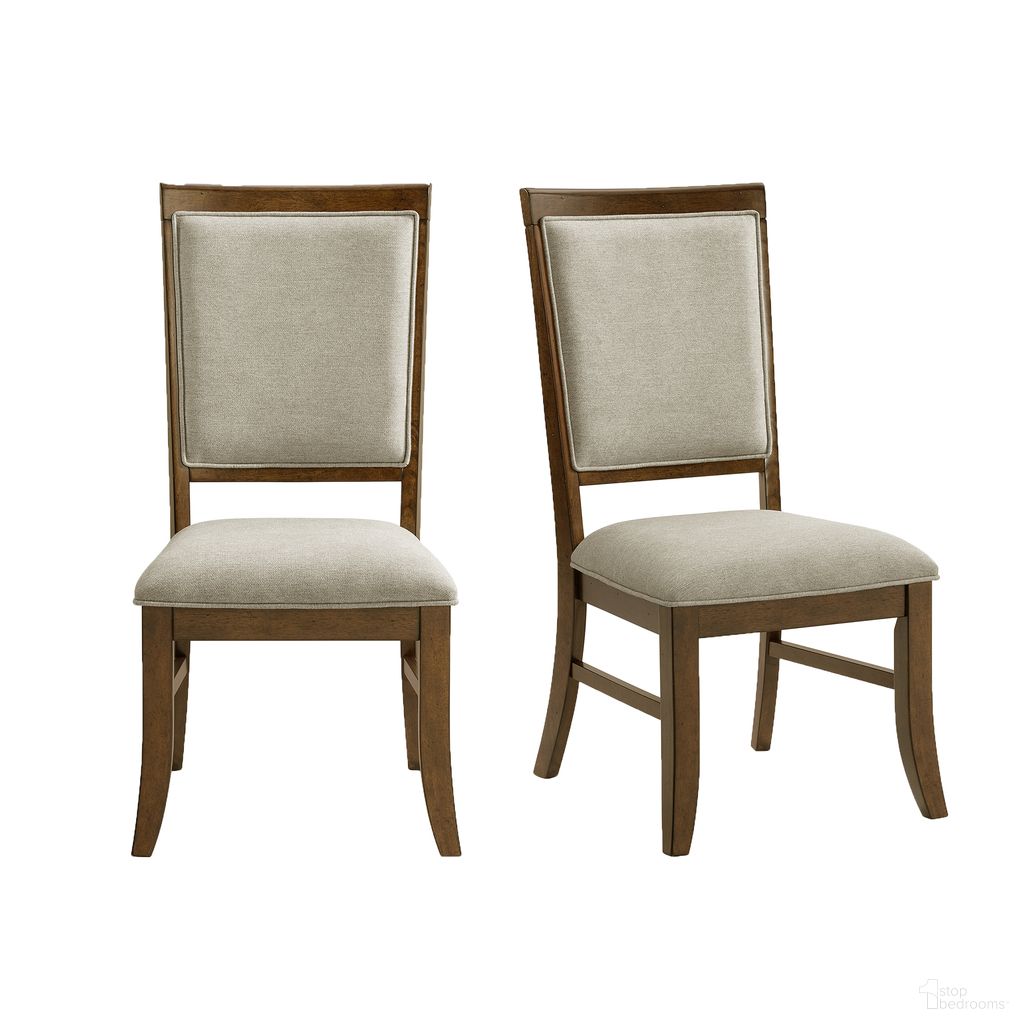 The appearance of Stark Dining Side Chair Set of 2 In Grey and Cherry designed by Picket House in the transitional interior design. This grey/cherry piece of furniture was selected by 1StopBedrooms from Stark Collection to add a touch of cosiness and style into your home. Sku: D-5210-5-SC. Material: Birch. Chair Type: Side Chair.