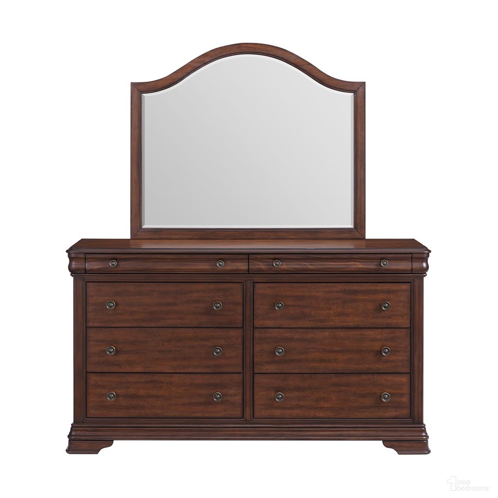 Stark Dresser and Mirror Set In Cherry