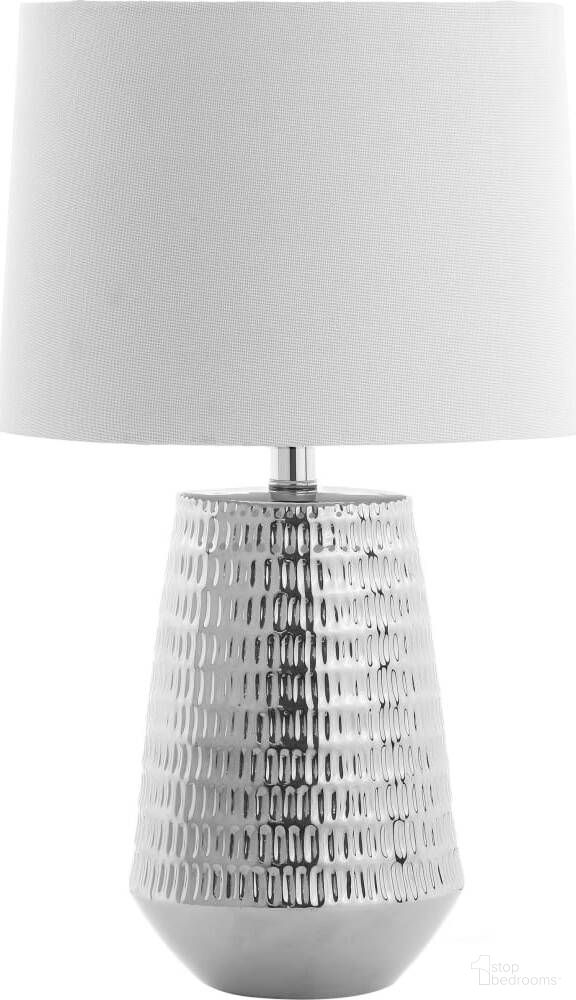The appearance of Stark Plated Silver Table Lamp designed by Safavieh in the modern / contemporary interior design. This silver piece of furniture was selected by 1StopBedrooms from Stark Collection to add a touch of cosiness and style into your home. Sku: TBL4087B. Material: Chrome.