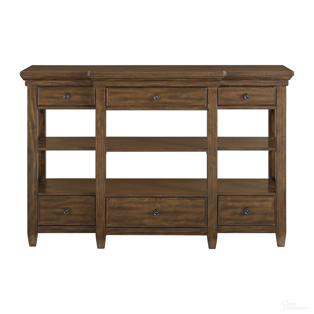 The appearance of Stark Server In Cherry designed by Picket House in the transitional interior design. This cherry piece of furniture was selected by 1StopBedrooms from Stark Collection to add a touch of cosiness and style into your home. Sku: D-5210-5-SV. Material: Birch.