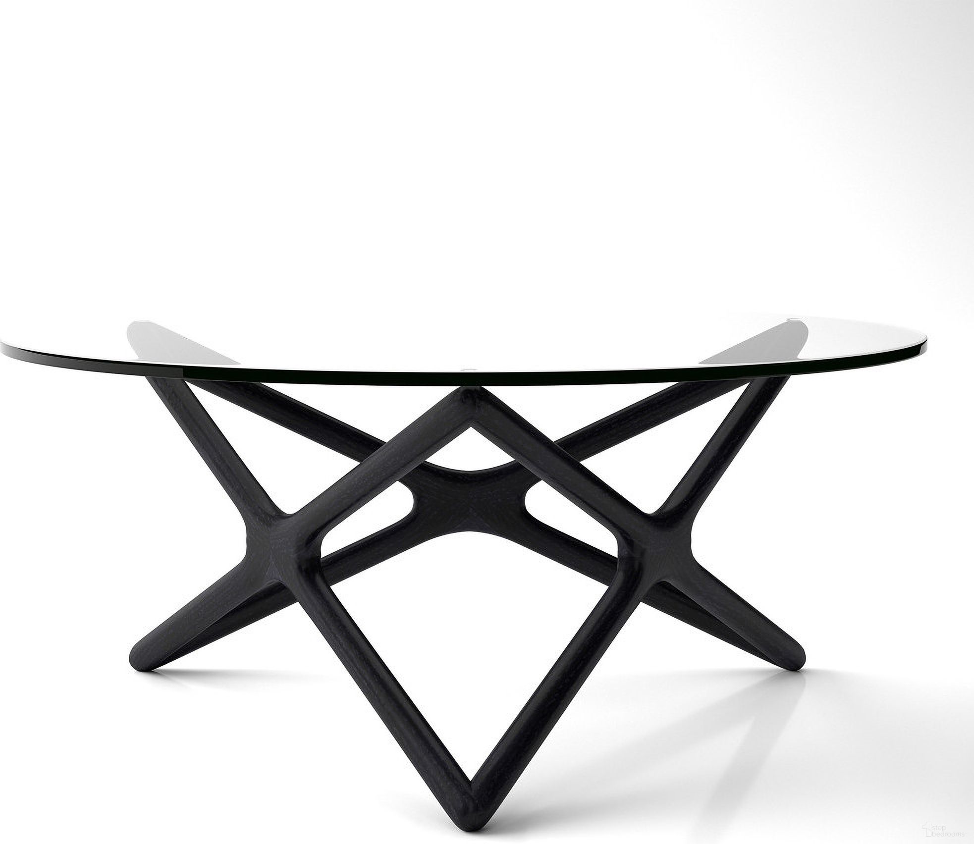 The appearance of Starlight Coffee Table In Black designed by Aeon in the modern / contemporary interior design. This black piece of furniture  was selected by 1StopBedrooms from Starlight Collection to add a touch of cosiness and style into your home. Sku: SD9153A-CoffeeTable-Glass-Box 1;SD9153A-Black-Box2. Material: Wood.