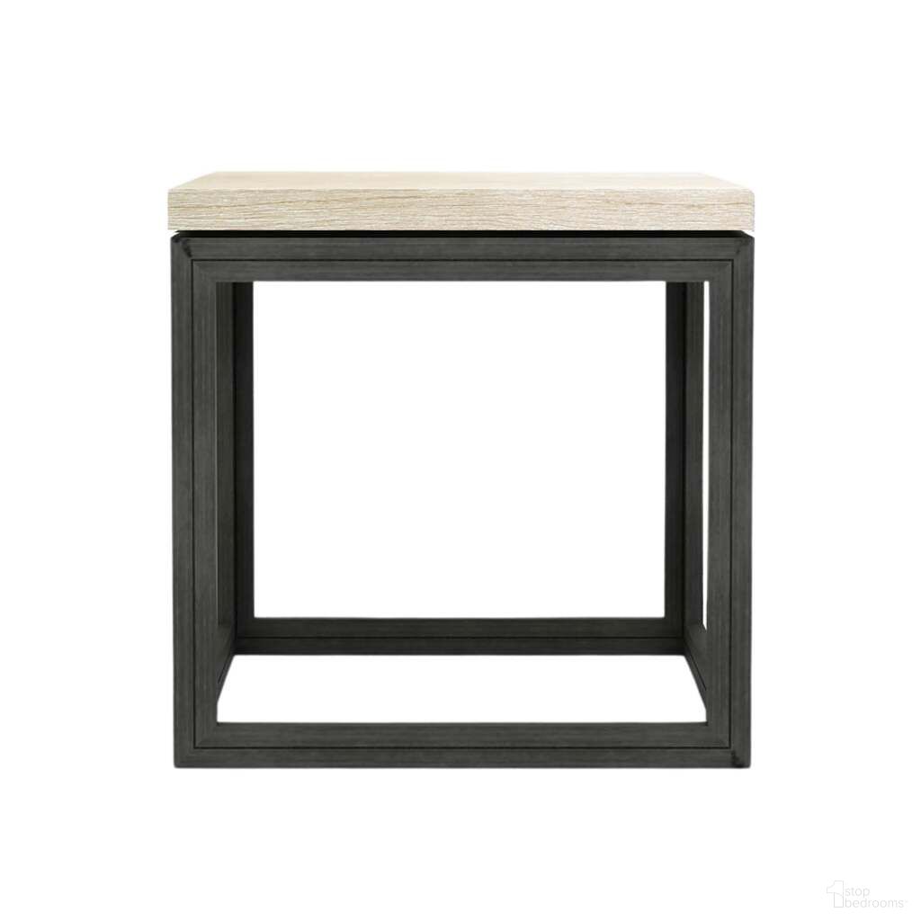 The appearance of Starlight Side Table In Whitewashed and Dark Grey designed by LH Imports in the industrial interior design. This whitewashed and dark grey piece of furniture  was selected by 1StopBedrooms from Starlight Collection to add a touch of cosiness and style into your home. Sku: STAX033. Material: Oak.