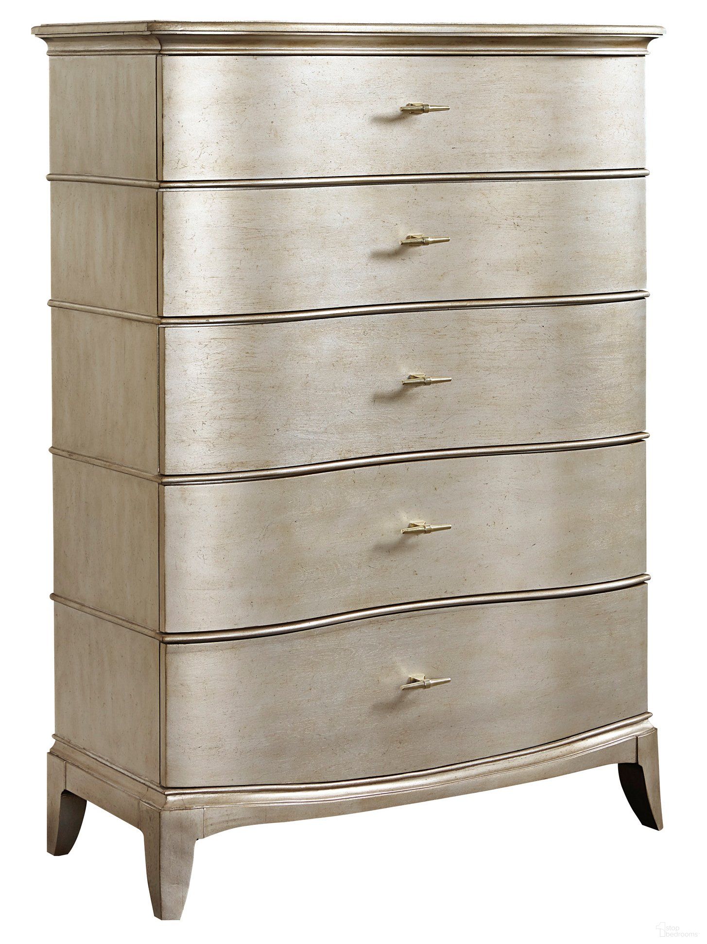 The appearance of Starlite Silver Drawer Chest designed by A.R.T. in the modern / contemporary interior design. This silver piece of furniture  was selected by 1StopBedrooms from Starlite Collection to add a touch of cosiness and style into your home. Sku: 406150-2227. Material: Wood.