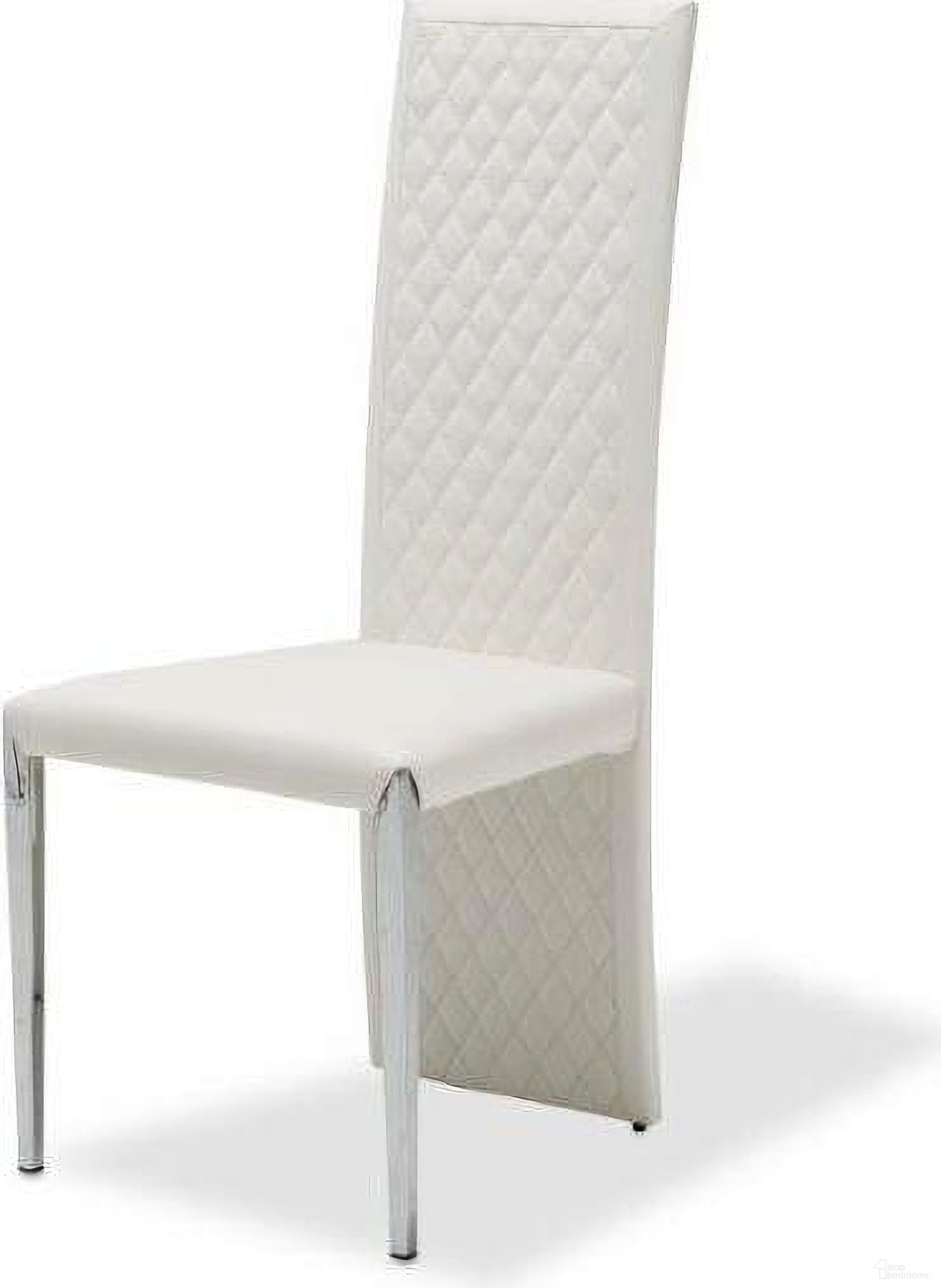 The appearance of State St. Glossy White Dining Chair Set of 2 designed by Michael Amini in the modern / contemporary interior design. This glossy white piece of furniture was selected by 1StopBedrooms from State St. Collection to add a touch of cosiness and style into your home. Sku: N9016003AS-116. Material: Stainless Steel. Chair Type: Side Chair.