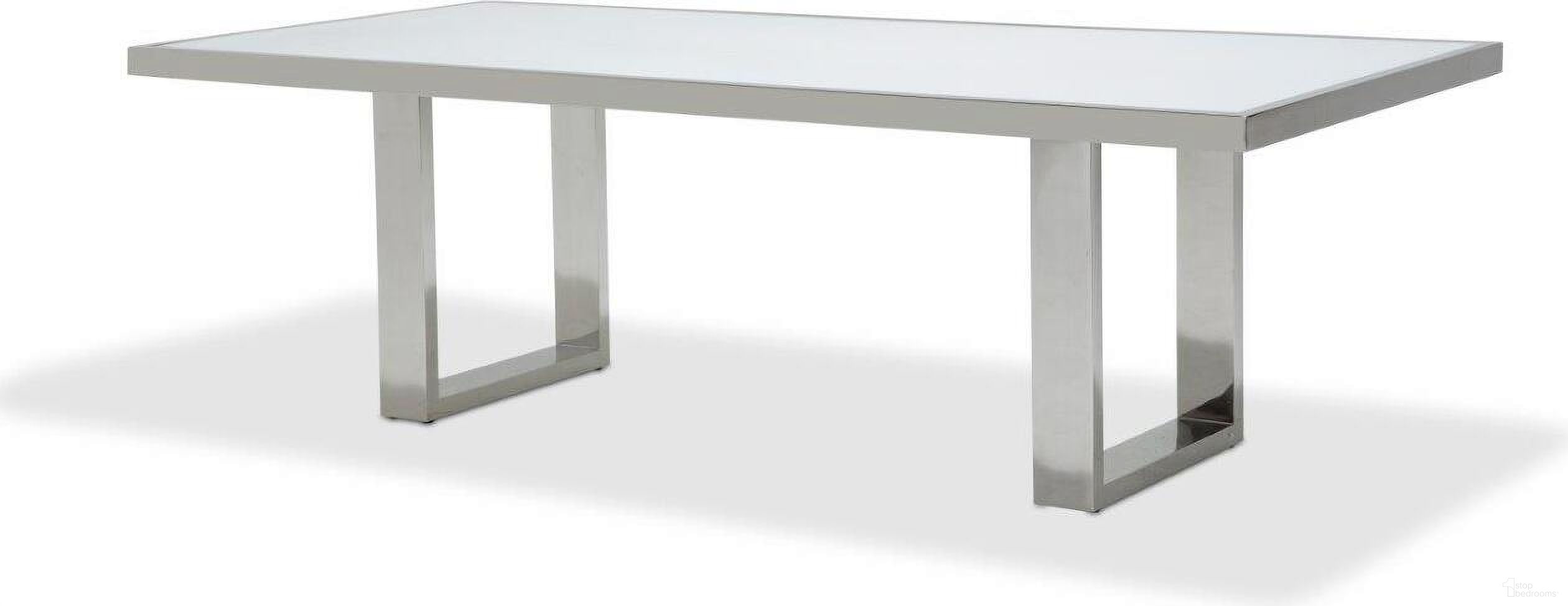 State St. Glossy White Dining Table