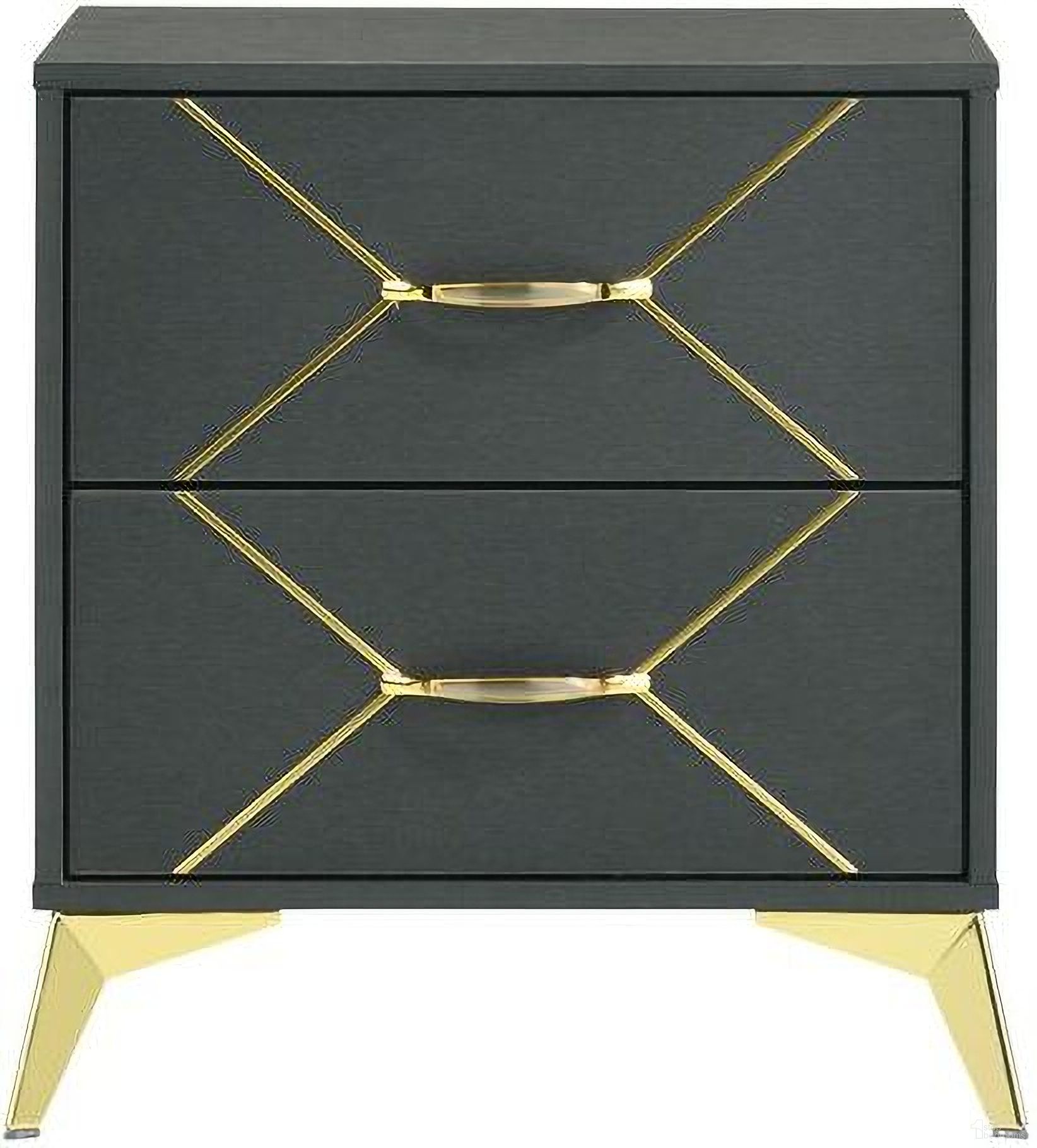 State Street 2 Drawer Nightstand In Midnight Blue
