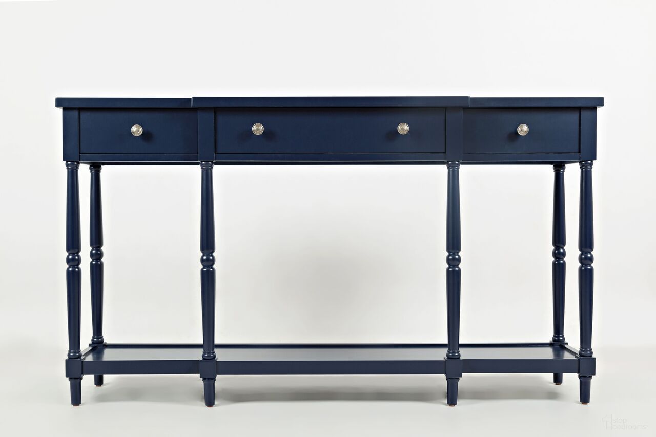Stately Home 60 Inch Sofa Table In Navy