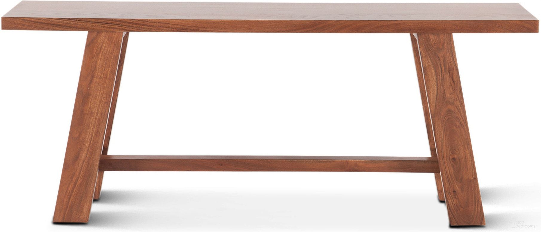 The appearance of Stavanger 60 Inch Counter Bench In Cinnamon Brown designed by Home Trends and Design in the rustic / southwestern interior design. This brown piece of furniture  was selected by 1StopBedrooms from Stavanger Collection to add a touch of cosiness and style into your home. Sku: ZWSTVCBN60CN. Material: Acacia Wood.