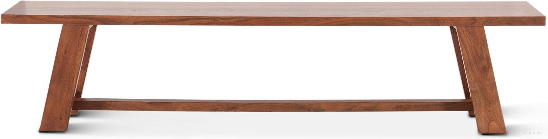 The appearance of Stavanger 80 Inch Bench In Cinnamon Brown designed by Home Trends and Design in the rustic / southwestern interior design. This brown piece of furniture was selected by 1StopBedrooms from Stavanger Collection to add a touch of cosiness and style into your home. Sku: ZWSTVBN80CN. Material: Acacia Wood.