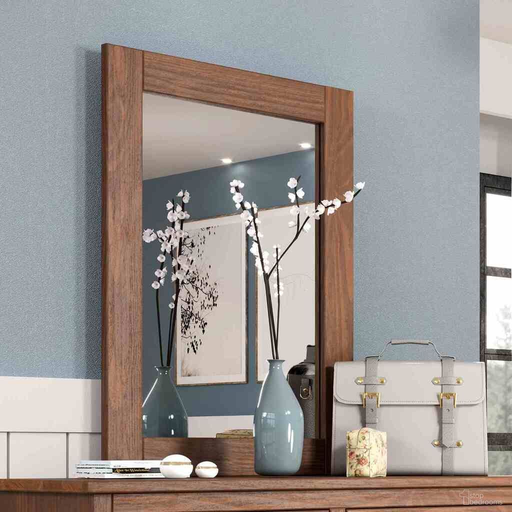 The appearance of Stavros Mirror In Mahogany designed by Furniture of America in the rustic / southwestern interior design. This mahogany piece of furniture was selected by 1StopBedrooms from Stavros Collection to add a touch of cosiness and style into your home. Sku: AM7002MH-M. Material: Solid Wood.