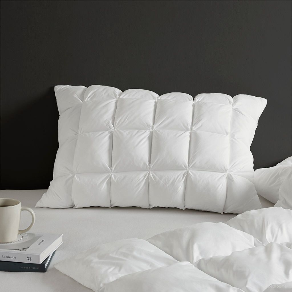 The appearance of Stay Puffed Overfilled Single Piece King Pillow Protector In White designed by Olliix in the transitional interior design. This white piece of furniture was selected by 1StopBedrooms from Stay Puffed Collection to add a touch of cosiness and style into your home. Sku: MP21-8301. Material: Polyester. Bed Size: King.