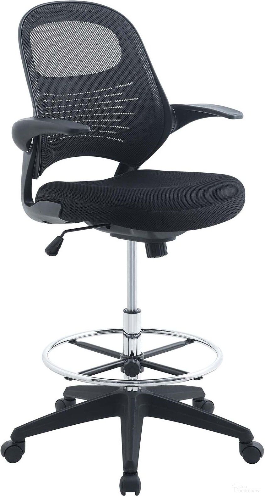 Stealth Black Drafting Chair