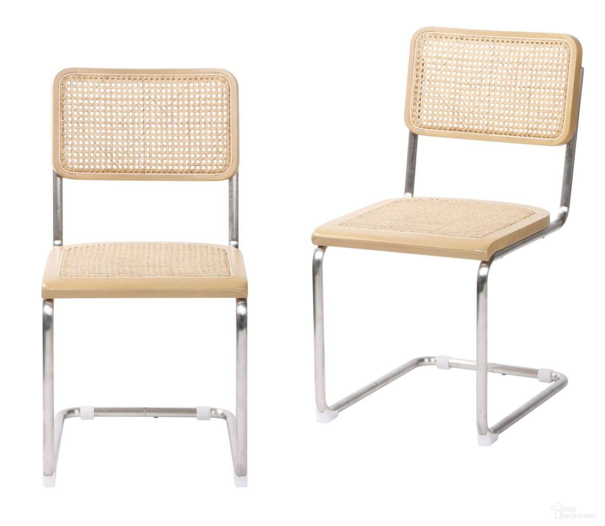 The appearance of Steel Open Back Dining Side Chairs Set of 2 In Natural and Silver designed by Homeroots in the modern / contemporary interior design. This natural and silver piece of furniture was selected by 1StopBedrooms from to add a touch of cosiness and style into your home. Sku: 576831. Material: Steel. Chair Type: Side Chair.
