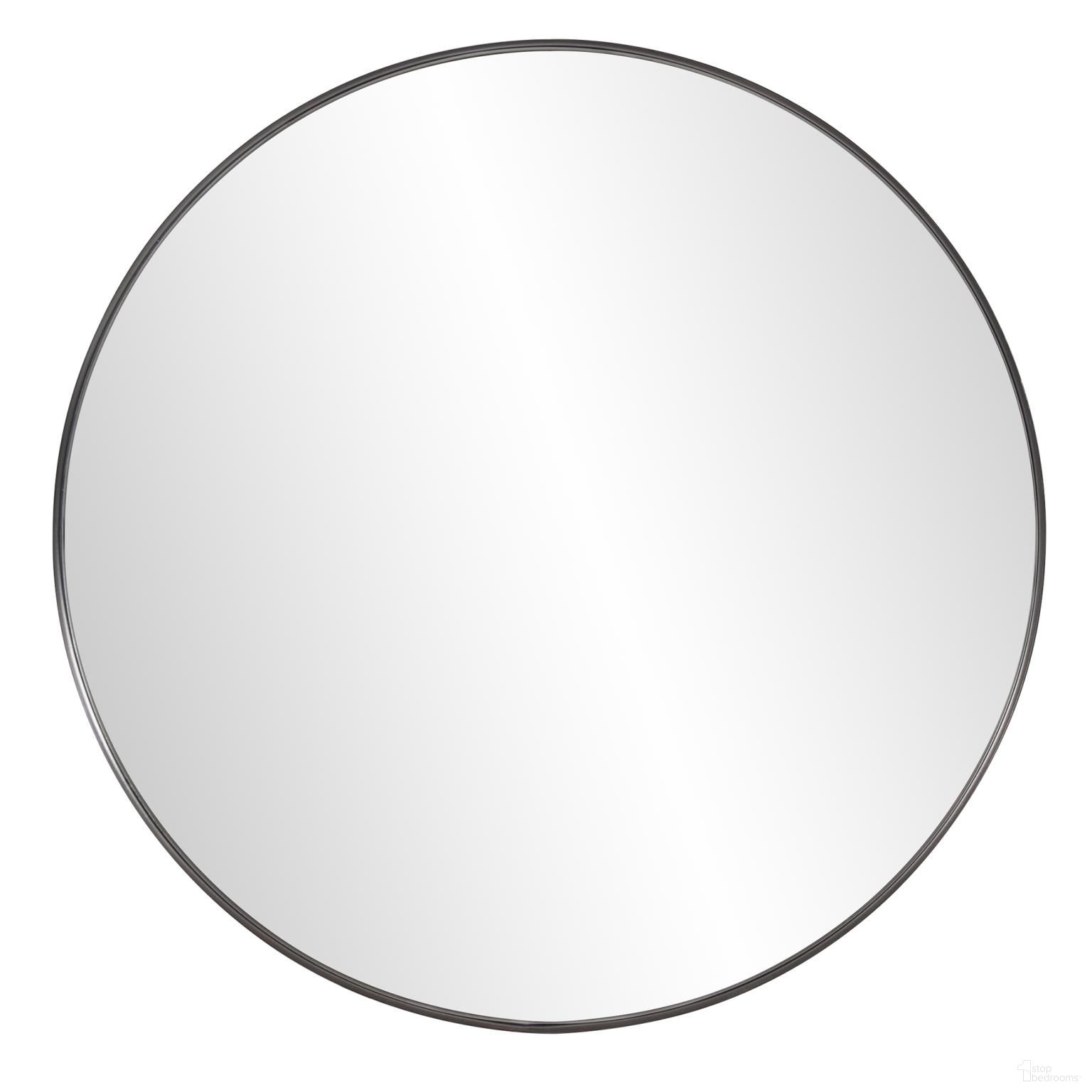 Steele Round Mirror In Black