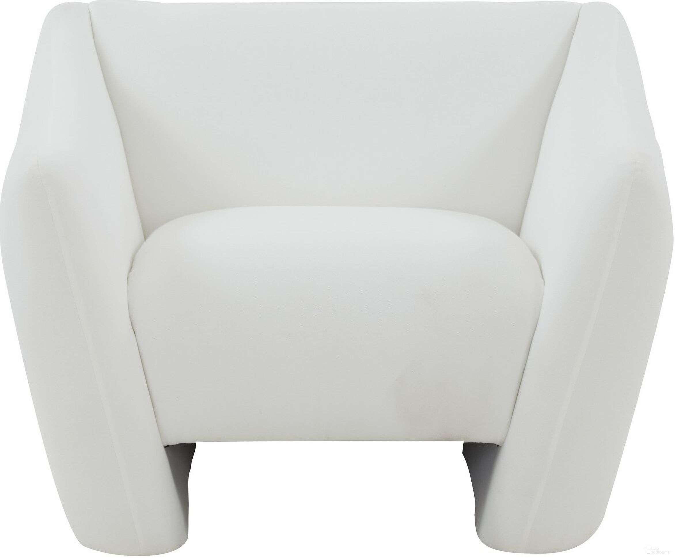 Stefanie Modern Accent Chair In White