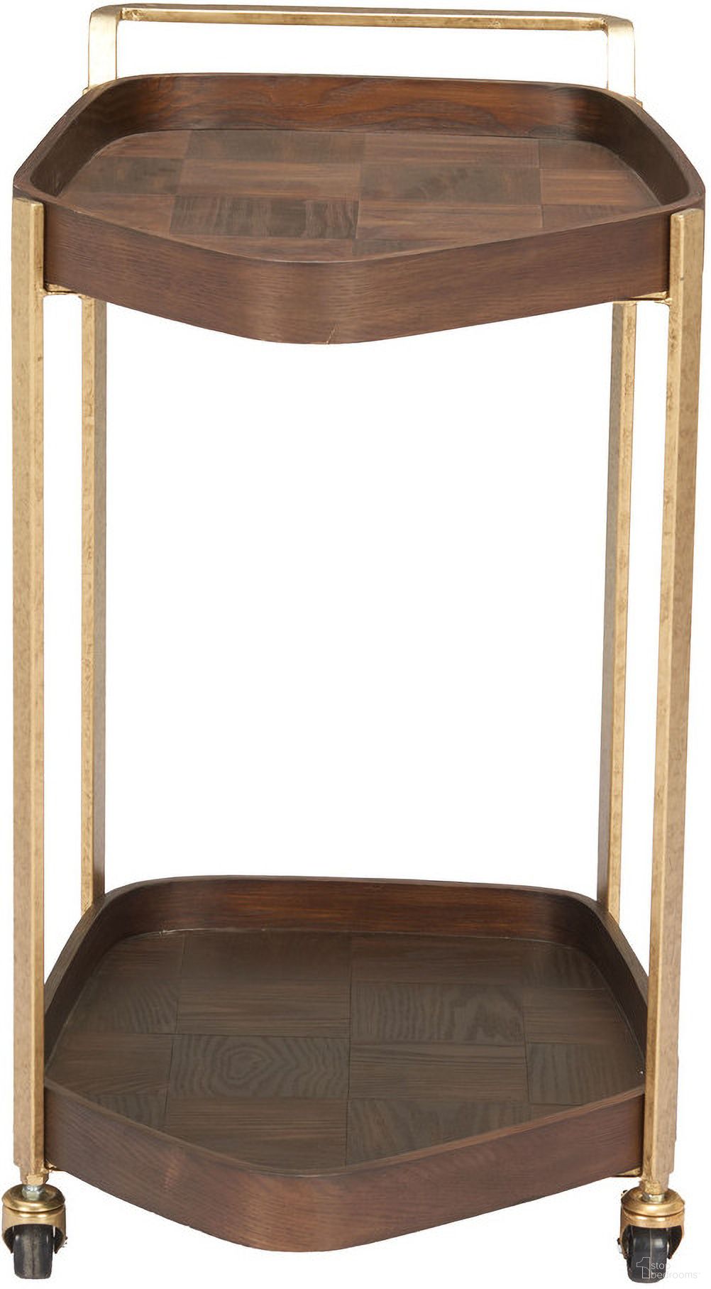 Stela Bar Cart In Walnut