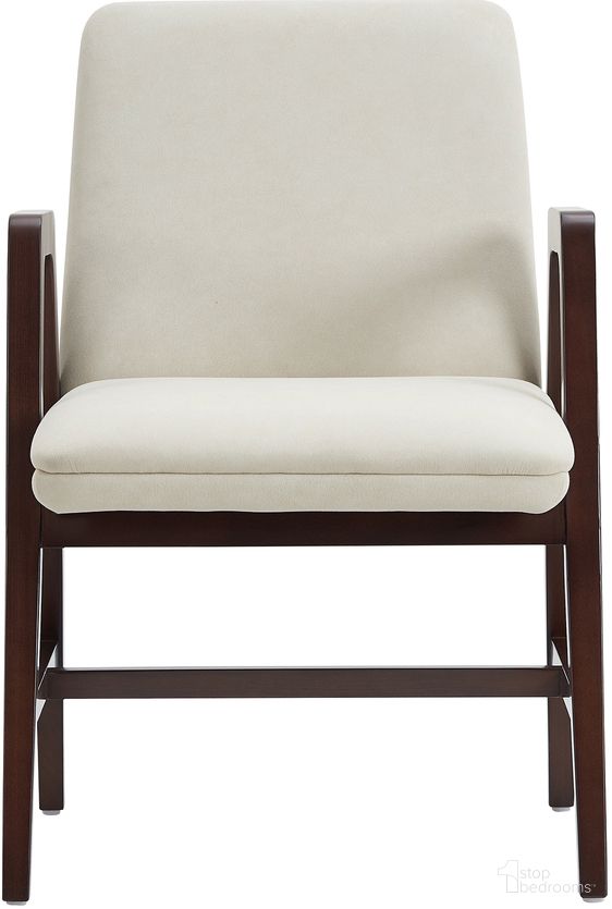 The appearance of Stella Dining Armchair In Cream designed by Manhattan Comfort in the modern / contemporary interior design. This cream piece of furniture was selected by 1StopBedrooms from Stella Collection to add a touch of cosiness and style into your home. Sku: DC101AR-CR. Chair Type: Arm Chair. Material: Beech.