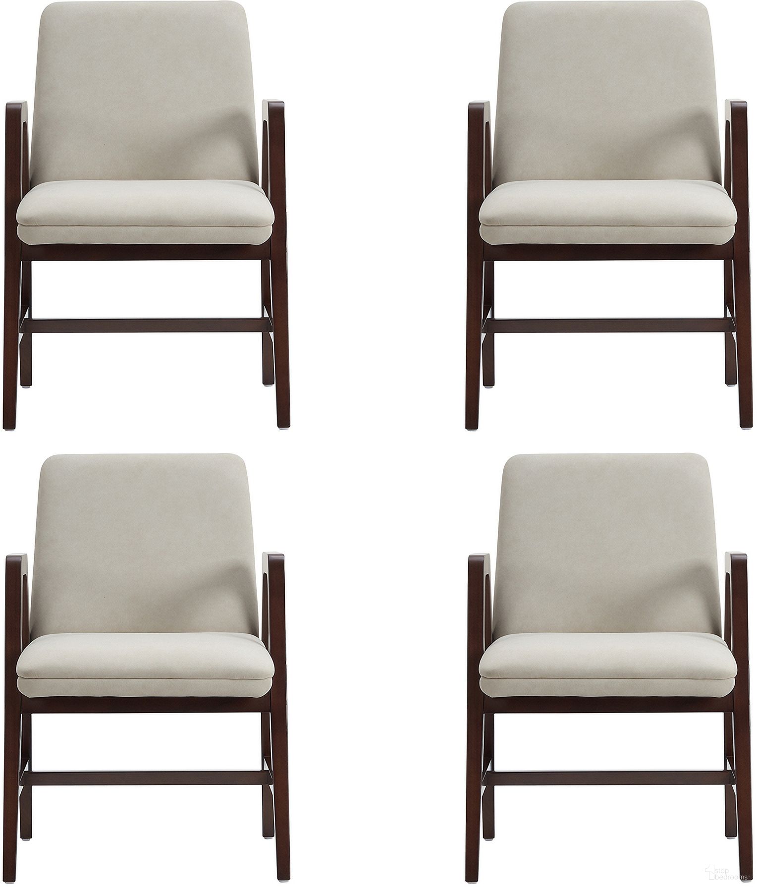 The appearance of Stella Dining Armchair Set of 4 In Champagne designed by Manhattan Comfort in the modern / contemporary interior design. This champagne piece of furniture was selected by 1StopBedrooms from Stella Collection to add a touch of cosiness and style into your home. Sku: DC101AR-OM;DC101AR-OM;DC101AR-OM;DC101AR-OM. Chair Type: Arm Chair. Material: Beech.