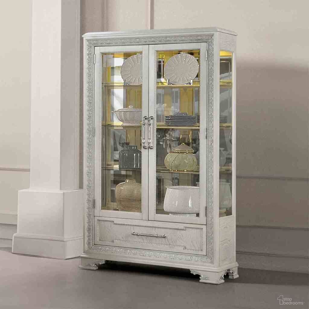 Stella Mia Curio Cabinet In Ivory