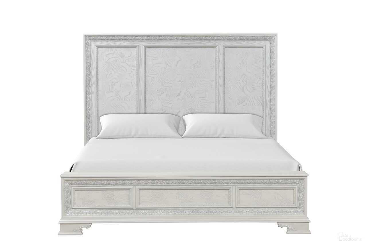 The appearance of Stella Mia Queen Panel Bed In Creamy White designed by Furniture of America in the traditional interior design. This creamy white piece of furniture  was selected by 1StopBedrooms from Stella Mia Collection to add a touch of cosiness and style into your home. Sku: FM70000WH-Q-FB;FM70000WH-Q-HB-W;FM70000WH-R. Bed Type: Panel Bed. Bed Size: Queen. Material: Pine Wood.