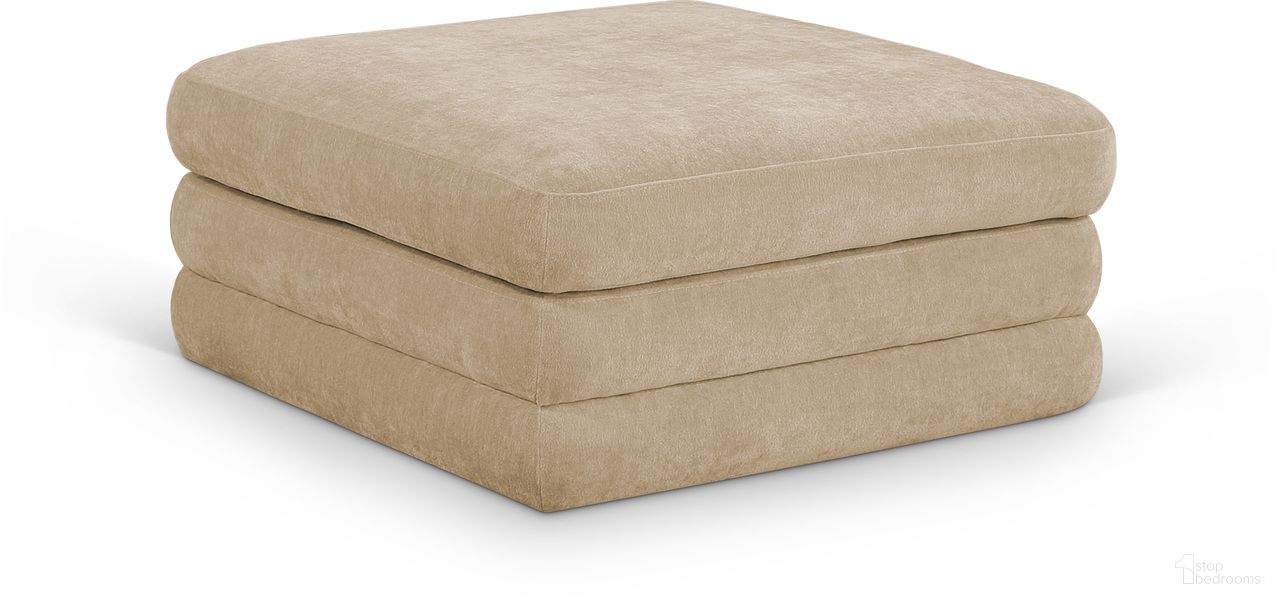 The appearance of Stellar Chenille Fabric Upholstered Modular Ottoman In Beige designed by Meridian in the modern / contemporary interior design. This beige piece of furniture was selected by 1StopBedrooms from Stellar Collection to add a touch of cosiness and style into your home. Sku: 608Beige-Ott. Material: Chenille.