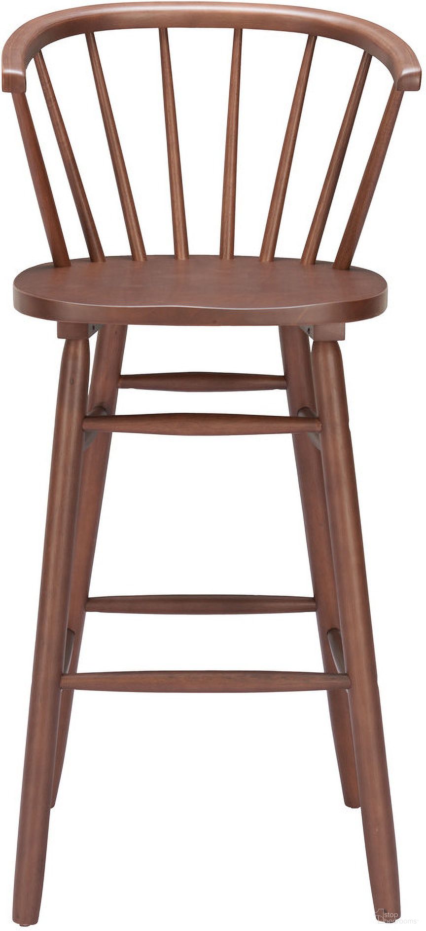 The appearance of Stenger Barstool Set of 2 In Walnut designed by Zuo Modern in the modern / contemporary interior design. This walnut piece of furniture was selected by 1StopBedrooms from Stenger Collection to add a touch of cosiness and style into your home. Sku: 110523. Material: Rubberwood.