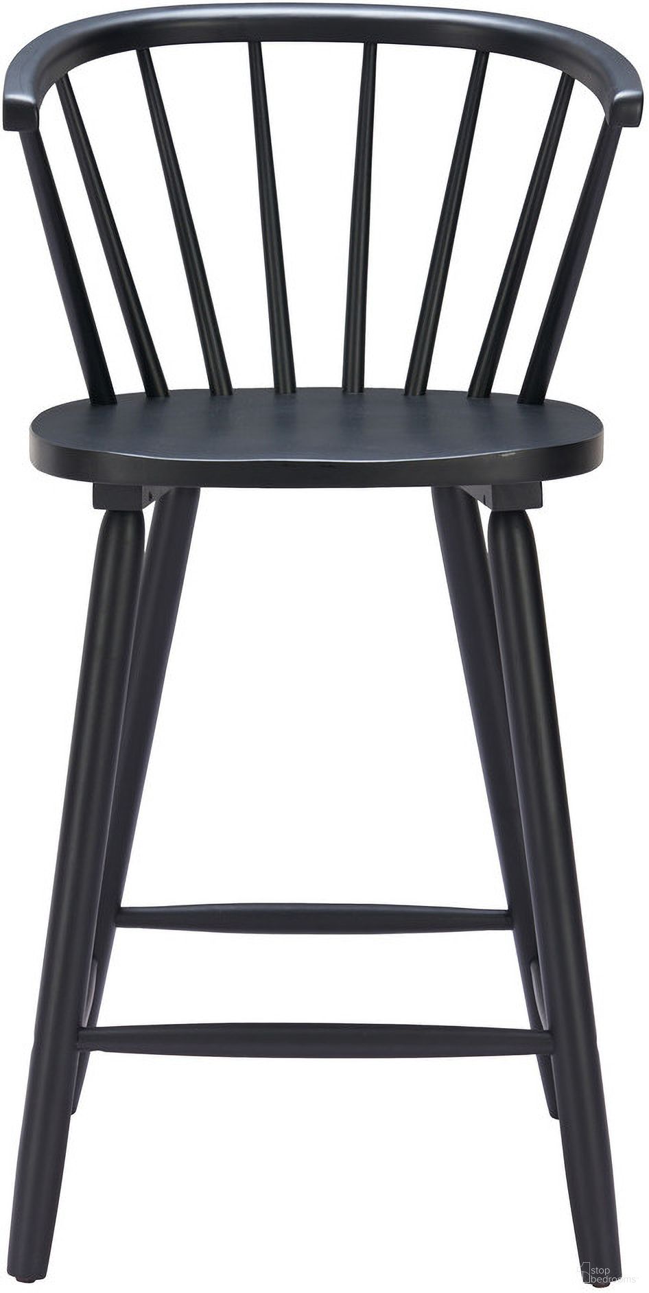 The appearance of Stenger Counter Stool Set of 2 In Black designed by Zuo Modern in the modern / contemporary interior design. This black piece of furniture was selected by 1StopBedrooms from Stenger Collection to add a touch of cosiness and style into your home. Sku: 110522. Material: Rubberwood.