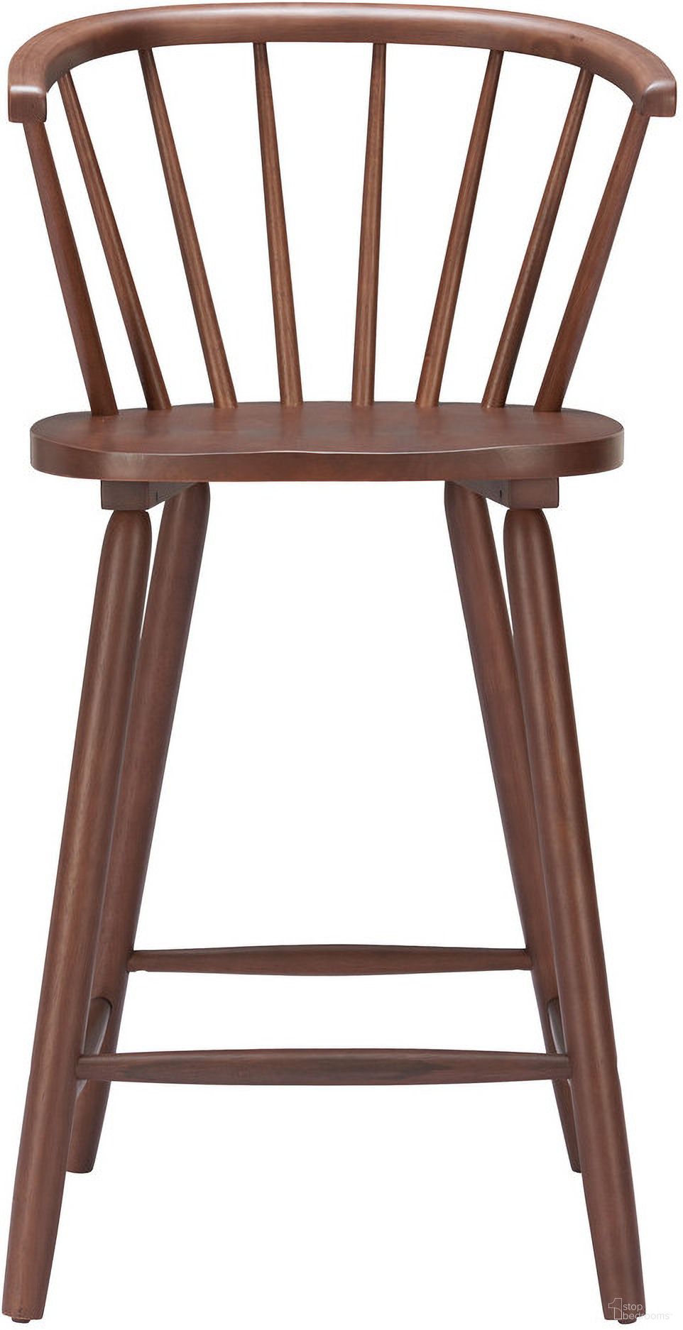 The appearance of Stenger Counter Stool Set of 2 In Walnut designed by Zuo Modern in the modern / contemporary interior design. This walnut piece of furniture  was selected by 1StopBedrooms from Stenger Collection to add a touch of cosiness and style into your home. Sku: 110521. Material: Rubberwood.