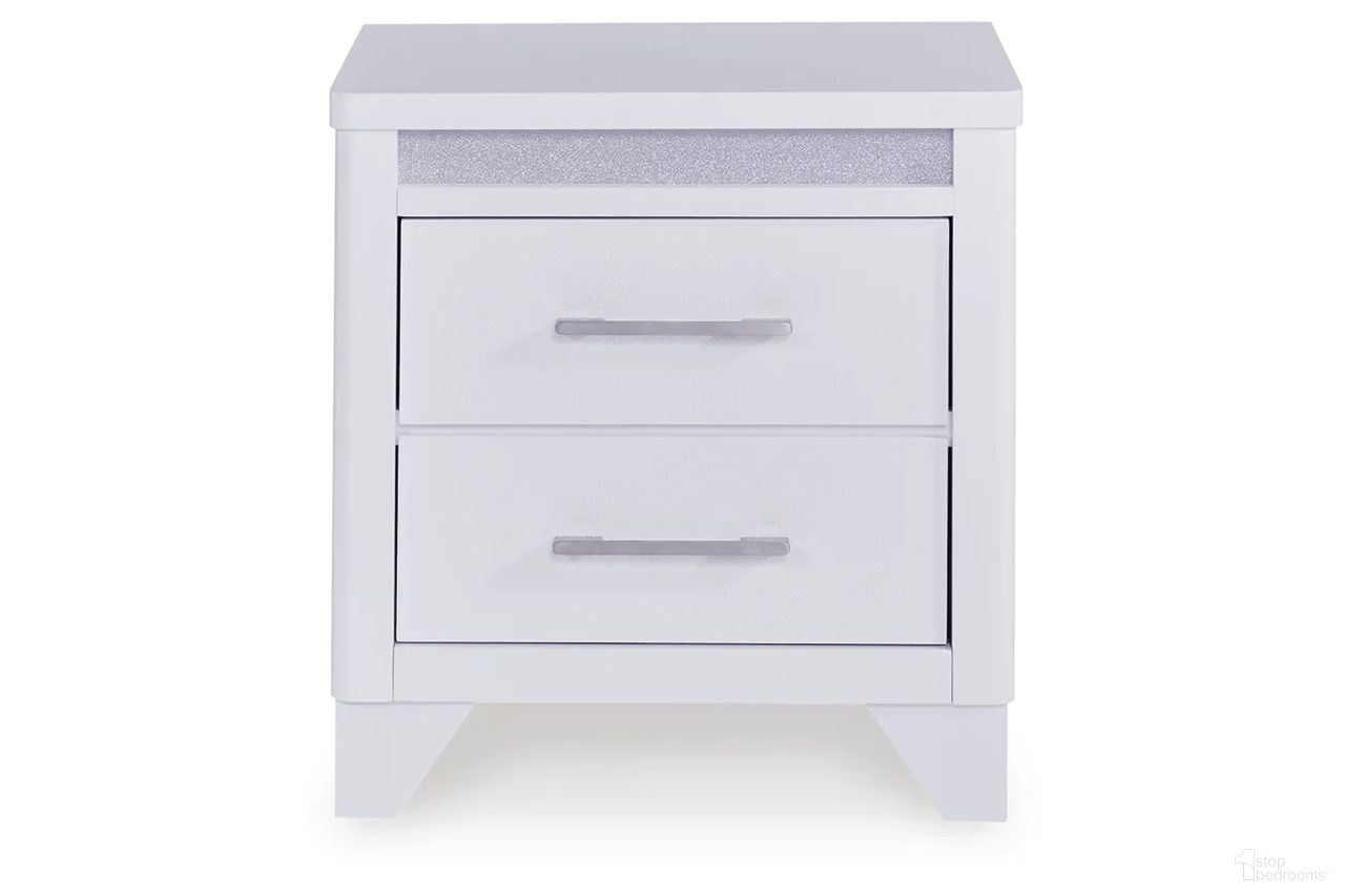 The appearance of Stenluxe Nightstand In White designed by Signature Design by Ashley in the modern / contemporary interior design. This white piece of furniture was selected by 1StopBedrooms from Stenluxe Collection to add a touch of cosiness and style into your home. Sku: NCB392-92. Material: Wood.