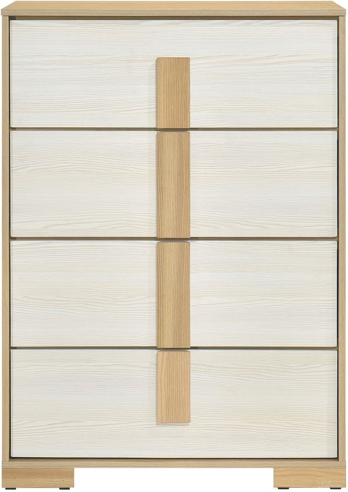 The appearance of Sterling Chest In Cream designed by Homelegance in the modern / contemporary interior design. This cream piece of furniture was selected by 1StopBedrooms from Sterling Collection to add a touch of cosiness and style into your home. Sku: 2330-9. Material: Veneer.