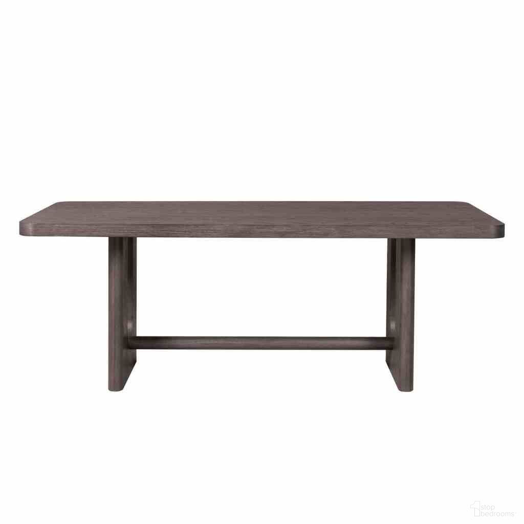 The appearance of Sterling West Rectangular Dining Table In Ash Gray designed by Furniture of America in the modern / contemporary interior design. This ash gray piece of furniture  was selected by 1StopBedrooms from Sterling West Collection to add a touch of cosiness and style into your home. Sku: FM39004ES-T. Table Base Style: Trestle. Table Top Shape: Rectangular. Material: Solid Rubberwood. Size: 43" x 80".