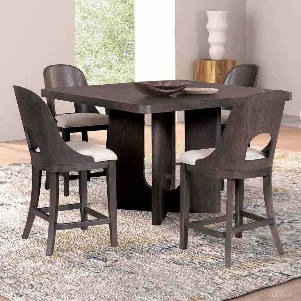 The appearance of Sterling West Square Counter Height Dining Room Set In Ash Gray designed by Furniture of America in the modern / contemporary interior design. This ash gray piece of furniture was selected by 1StopBedrooms from Sterling West Collection to add a touch of cosiness and style into your home. Sku: FM39004ES-PT;FM39004ES-PC-2PK. Table Top Shape: Square. Material: Engineered Wood. Size: 54" x 54".