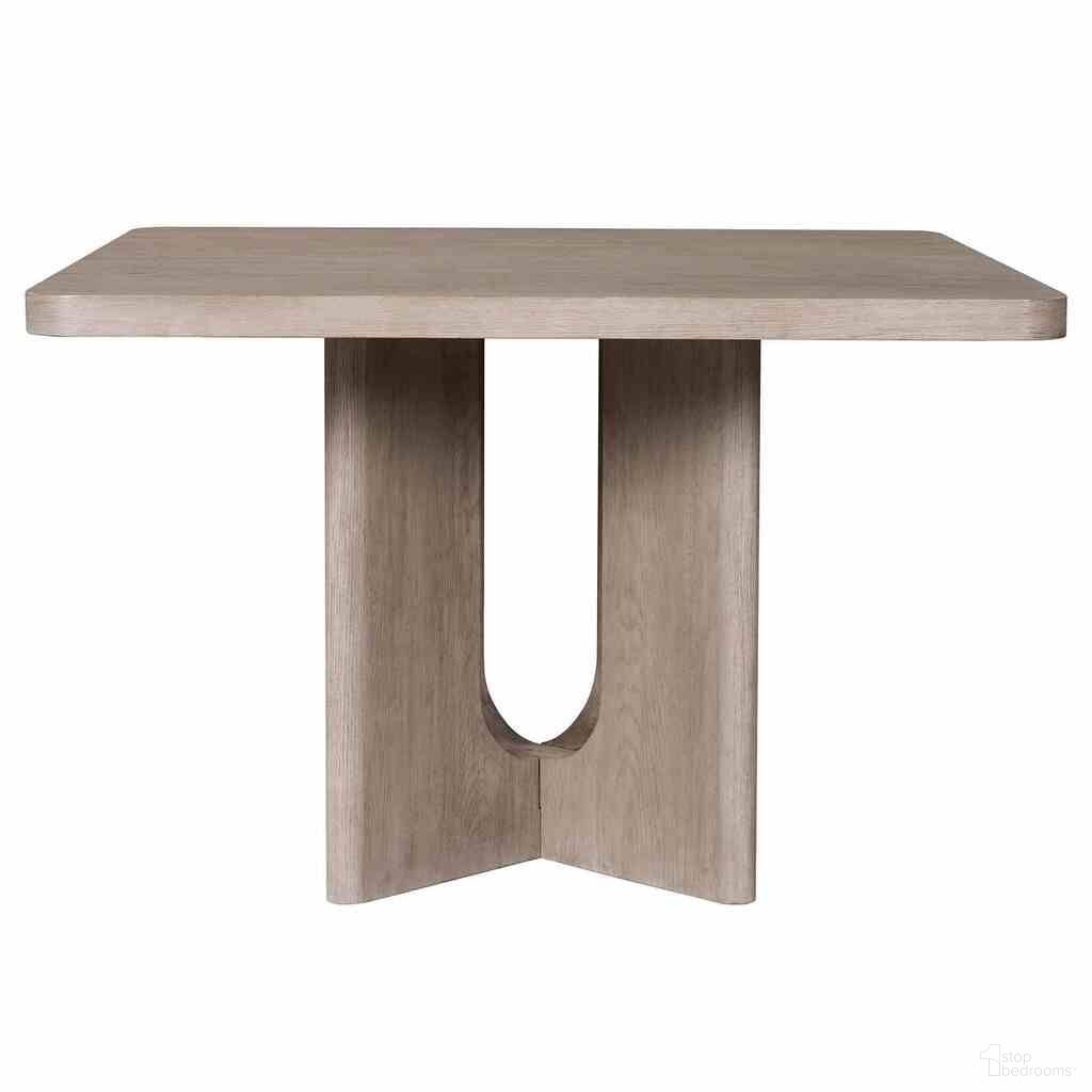 The appearance of Sterling West Square Counter Height Table In White Oak designed by Furniture of America in the modern / contemporary interior design. This white oak piece of furniture  was selected by 1StopBedrooms from Sterling West Collection to add a touch of cosiness and style into your home. Sku: FM39004AK-PT. Table Base Style: Trestle. Table Top Shape: Square. Size: 54" x 54". Material: Solid Rubberwood.
