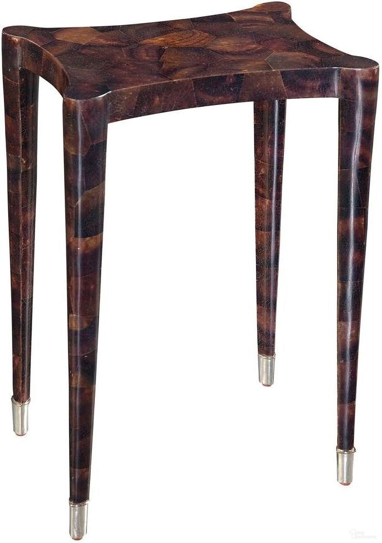 The appearance of Stiletto Occasional Table In Brown designed by Maitland-Smith in the modern / contemporary interior design. This brown piece of furniture  was selected by 1StopBedrooms from Maitland Smith Collection to add a touch of cosiness and style into your home. Sku: 8105-30. Material: Penshell.