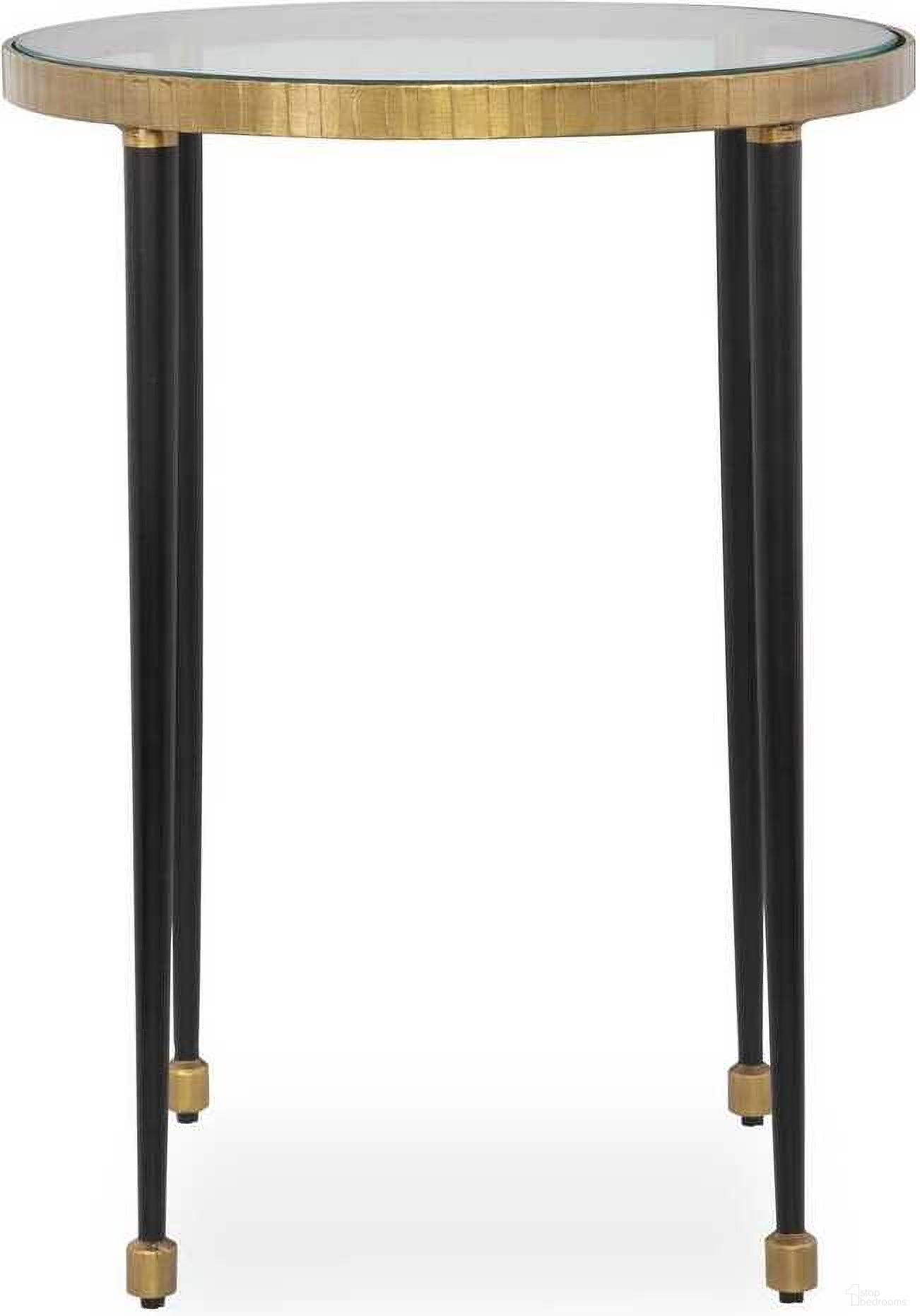 The appearance of Stiletto Side Table In Black and Gold designed by Uttermost in the modern / contemporary interior design. This black and gold piece of furniture  was selected by 1StopBedrooms from Stiletto Collection to add a touch of cosiness and style into your home. Sku: 22965. Material: Iron.