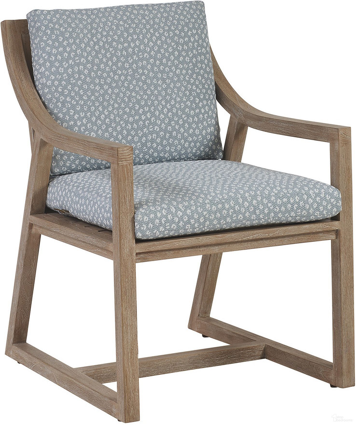 The appearance of Stillwater Cove Dining Arm Chair 01-3450-13-40 designed by Tommy Bahama in the modern / contemporary interior design. This aqua piece of furniture  was selected by 1StopBedrooms from Stillwater Cove Collection to add a touch of cosiness and style into your home. Sku: 3450-13-40.