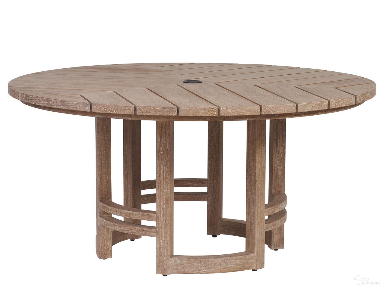 The appearance of Stillwater Cove Round Dining Table In Taupe designed by Tommy Bahama in the modern / contemporary interior design. This taupe piece of furniture was selected by 1StopBedrooms from Stillwater Cove Collection to add a touch of cosiness and style into your home. Sku: 3450-870C. Table Top Shape: Round. Material: Wood.