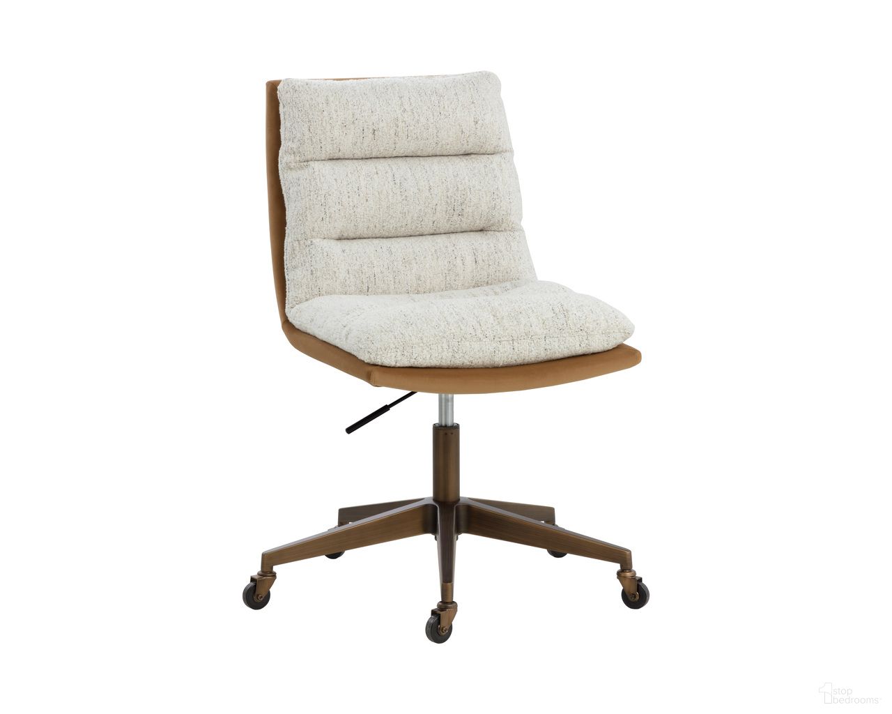 Stinson Office Chair In Hailey Moon and Kona Camel