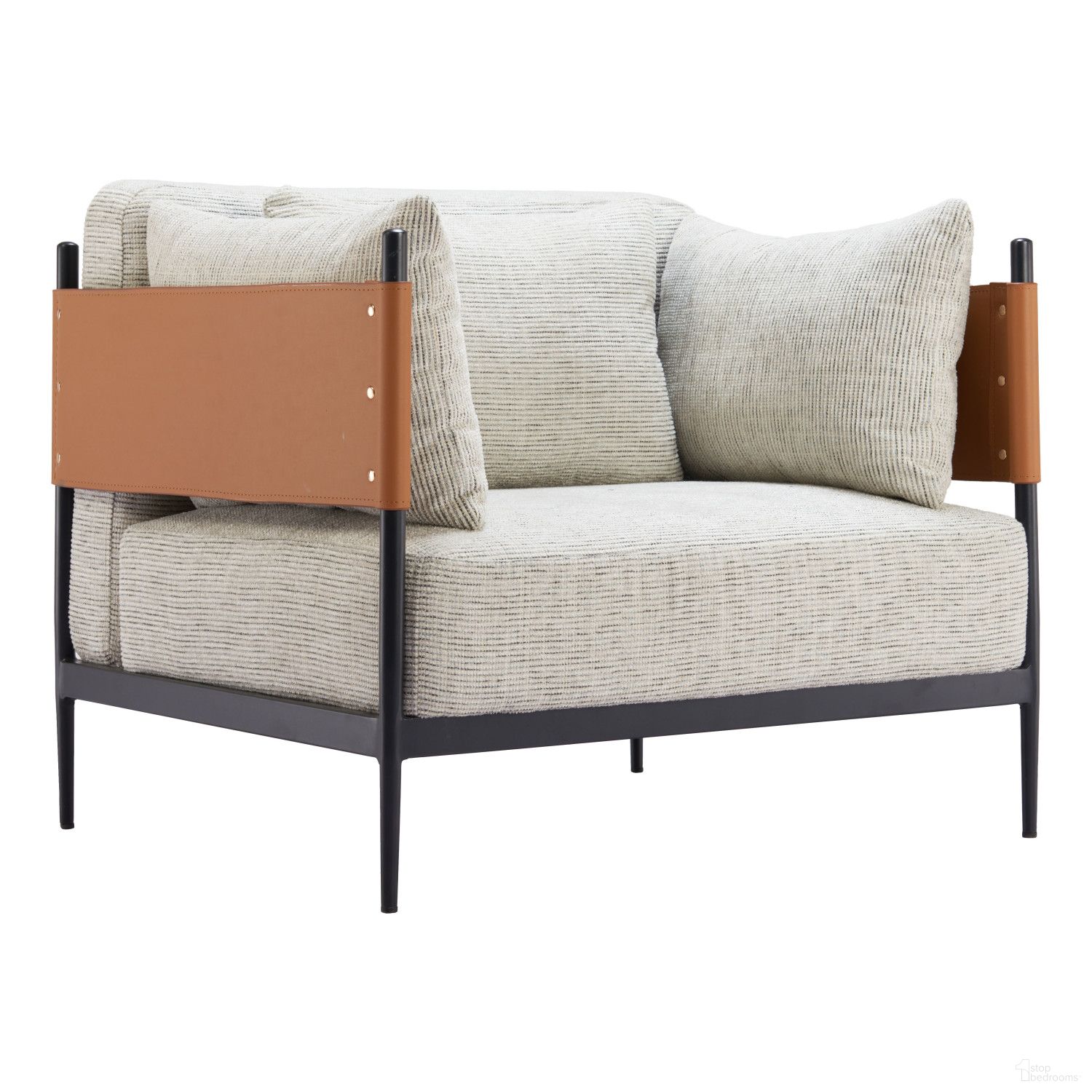 The appearance of Stirbe Armchair In Gray designed by Zuo Modern in the modern / contemporary interior design. This gray piece of furniture was selected by 1StopBedrooms from Stirbe Collection to add a touch of cosiness and style into your home. Sku: 110344. Material: Steel.