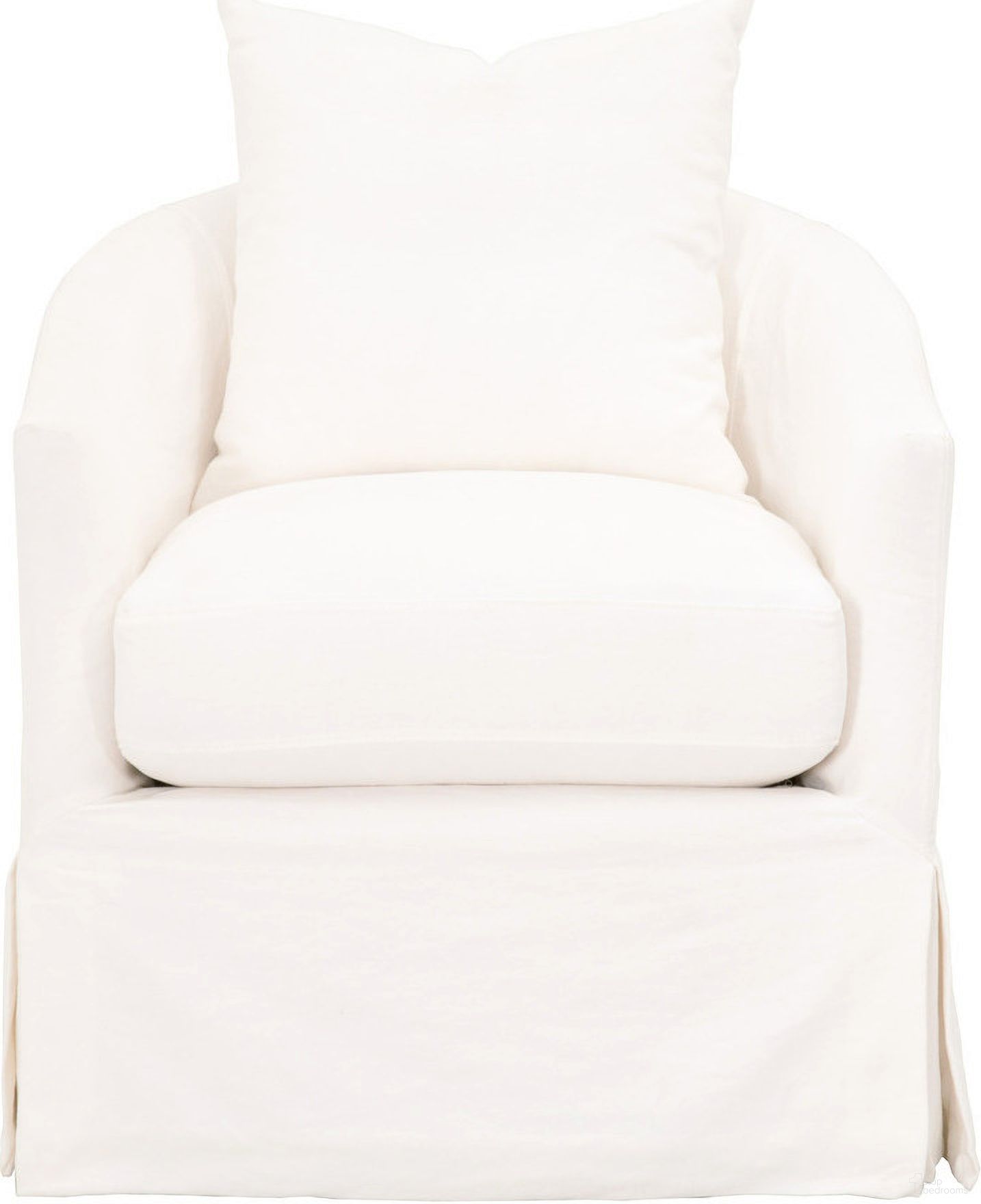 The appearance of Stitch and Hand Faye Slipcover Swivel Club Chair In Cream designed by Essentials For Living in the transitional interior design. This cream piece of furniture was selected by 1StopBedrooms from Stitch & Hand Collection to add a touch of cosiness and style into your home. Sku: 6650.CRCRP. Material: Oak Wood.