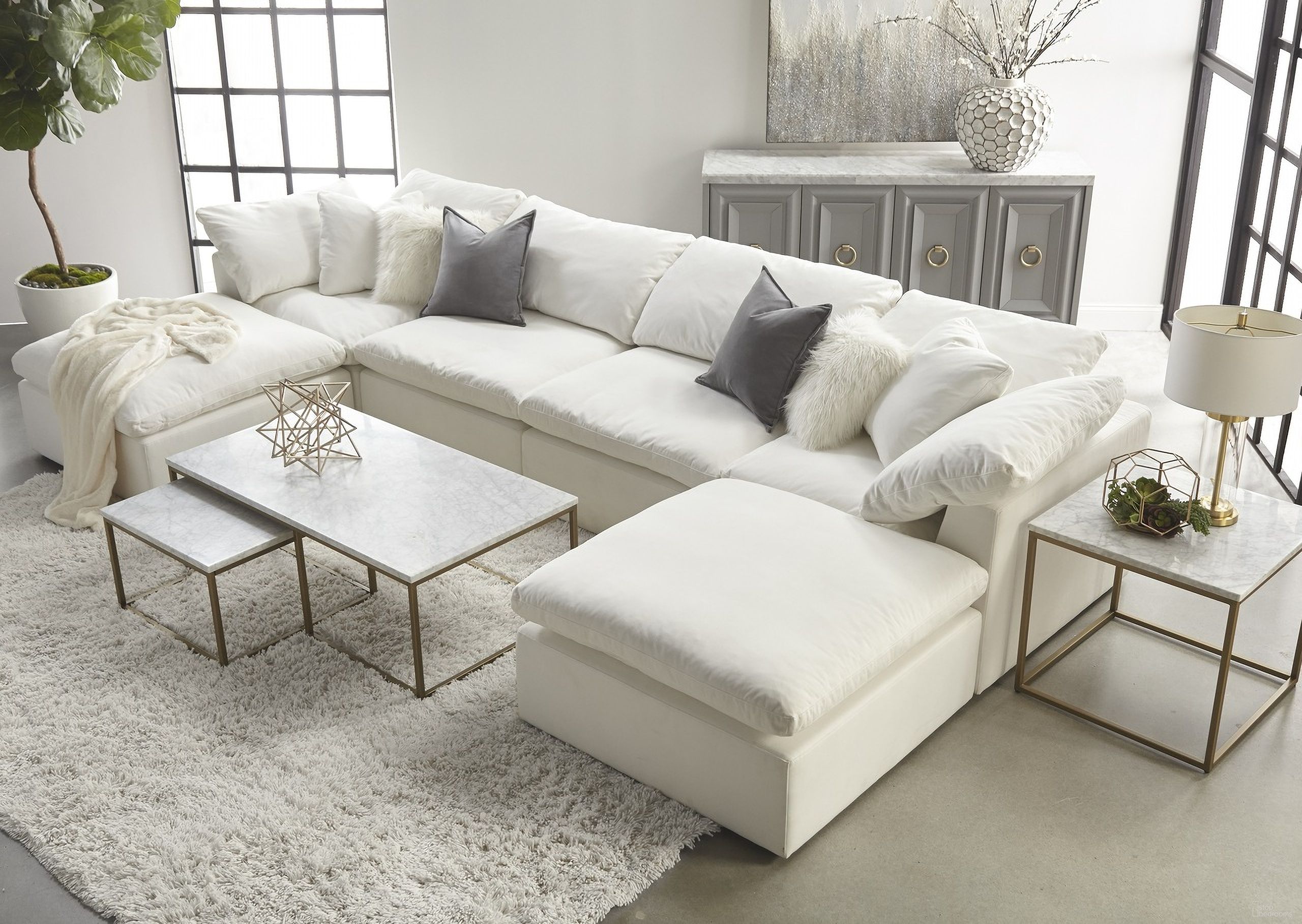 The appearance of Stitch and Hand Livesmart Peyton Pearl Sky Modular Sectional designed by Essentials For Living in the transitional interior design. This pearl piece of furniture was selected by 1StopBedrooms from Stitch & Hand Collection to add a touch of cosiness and style into your home. Sku: 6610-CRN.LPPRL;6610-1S.LPPRL. Material: Polyester. Layout: Sofa & Chaise.